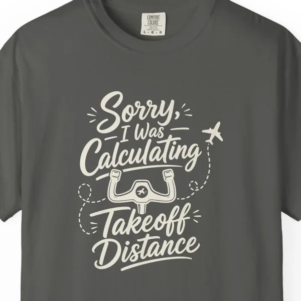 takeoff-distance-yoke-night-tee-pepper-chest Takeoff Distance Yoke Night Tee in Pepper, close-up