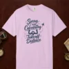 Takeoff Distance Yoke Tee in Orchid, front view