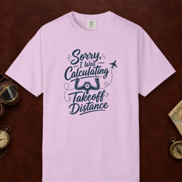 Takeoff Distance Yoke Tee in Orchid, front view
