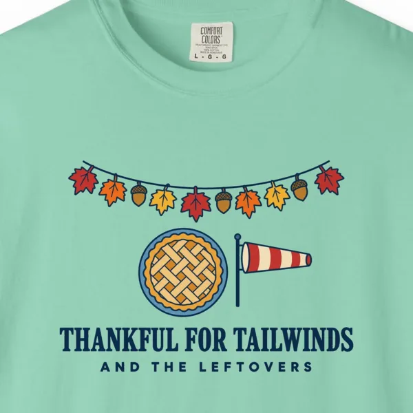 thankful-for-tailwinds-tee-island-reef-chest Thankful for Tailwinds Tee in Island Reef, close-up