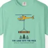 The Load Sets the Pace Tee in Island Reef, close-up