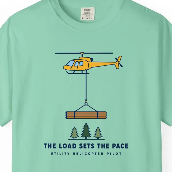 The Load Sets the Pace Tee in Island Reef, close-up