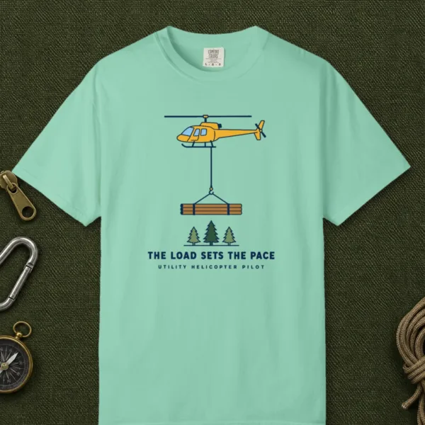 The Load Sets the Pace Tee in Island Reef, front view