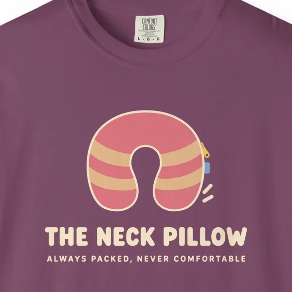 the-neck-pillow-tee-berry-chest The Neck Pillow Tee in Berry, close-up