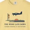 The Wind Lays Down Tee in Butter, close-up