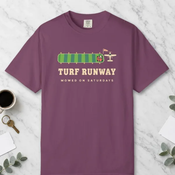 turf-runway-tee-berry-front Turf Runway Tee in Berry, front view
