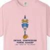Two Turns of the Crank Tee in Blossom, close-up