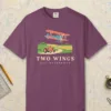 Two Wings All Afternoon Tee in Berry, front view