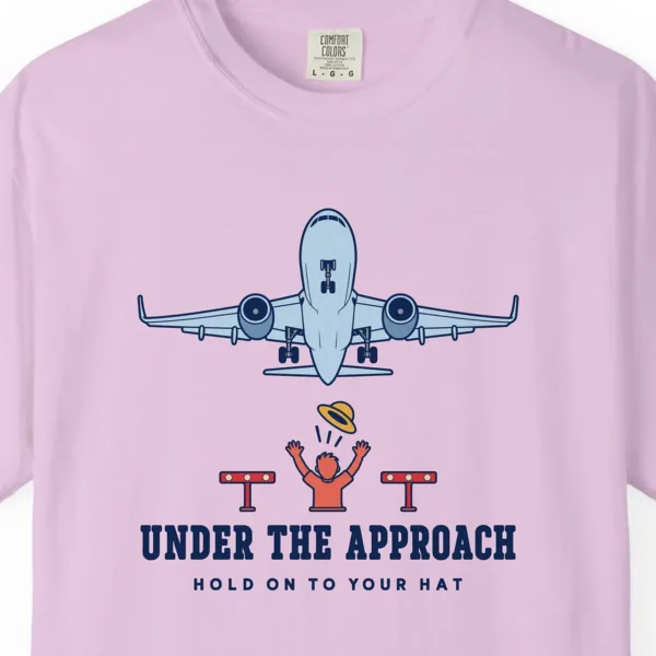 Under the Approach Tee in Orchid, close-up