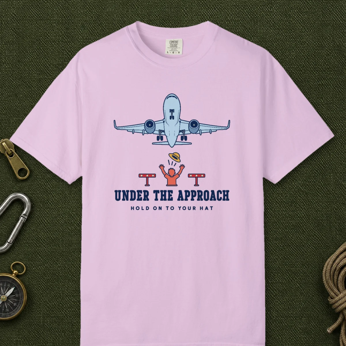 Under the Approach Tee in Orchid, front view