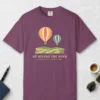 Up Before the Wind Tee in Berry, front view