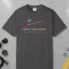 Visual Checkpoint Tee in Graphite, front view