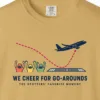 We Cheer for Go-Arounds Tee in Mustard, close-up
