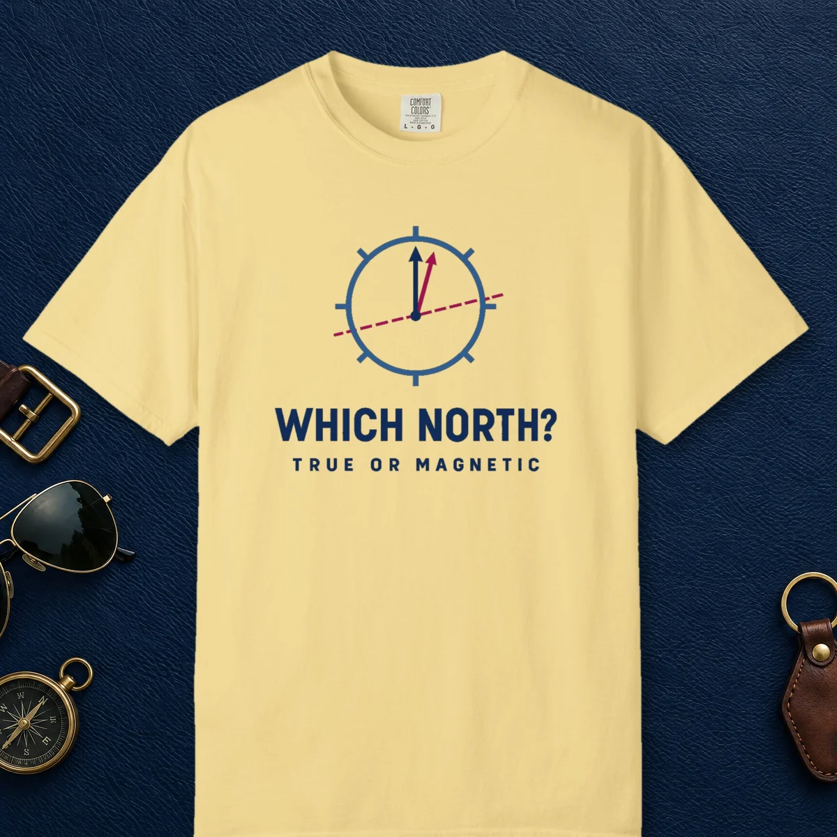 Which North Tee in Butter, front view