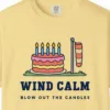 Wind Calm Tee in Butter, close-up