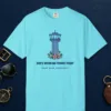 Working Tower Today Tee in Lagoon Blue, front view