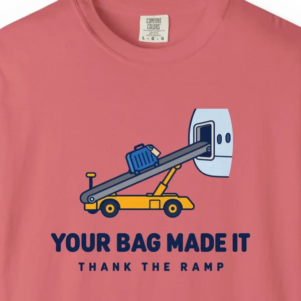 Your Bag Made It Tee in Watermelon, close-up