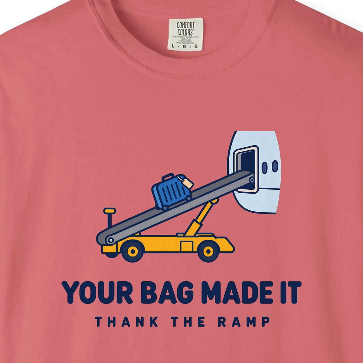 Your Bag Made It Tee in Watermelon, close-up